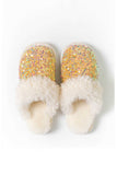 Lutaotie Sequin Plush Slippers