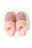 Lutaotie Sequin Plush Slippers