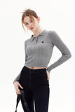 Lutaotie Solid Color Button-Front Knitted Sweater