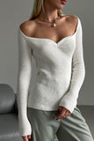 Lutaotie Square Neck Ribbed Knitted Tops