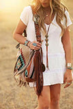 Lutaotie Tassel Bohemia Canva Shoulder Bag