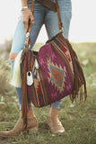 Lutaotie Tassel Bohemia Canva Shoulder Bag