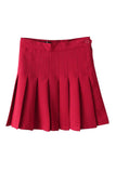 Lutaotie Slim High Waist Pleated Tennis Mini Skirts