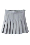 Lutaotie Slim High Waist Pleated Tennis Mini Skirts