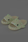 Lutaotie Glow-in-the-dark Shark Slippers