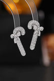 Lutaotie Zircon Bow Cane Earrings