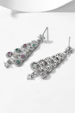 Lutaotie Zircon Snowflake Christmas Tree Earrings