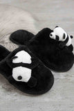 Lutaotie Panda Bear Indoor Furry Slippers