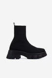 Lutaotie Knit Platform Sock Ankle Boots