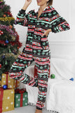 Lutaotie Christmas Printed Hooded Loungewear Jumpsuit