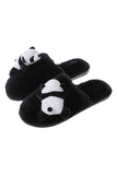 Lutaotie Panda Bear Indoor Furry Slippers