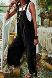 Lutaotie Wide Leg Pocket Sleeveless Jumpsuit