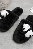 Lutaotie Panda Bear Indoor Furry Slippers