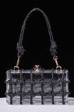 Lutaotie Rhinestone Clear Shoulder Bag