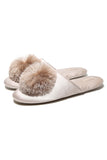 Lutaotie Tassel Ball Home Slippers