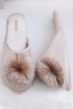 Lutaotie Tassel Ball Home Slippers