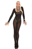 lutaotie Foxy Babe Long Sleeve Bodystocking