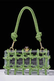 Lutaotie Rhinestone Clear Shoulder Bag