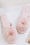 Lutaotie Tassel Ball Home Slippers