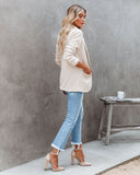 lutaotie Skyline Pocketed Knit Blazer