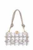 Lutaotie Rhinestone Clear Shoulder Bag