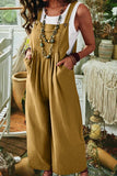 Lutaotie Wide Leg Pocket Sleeveless Jumpsuit