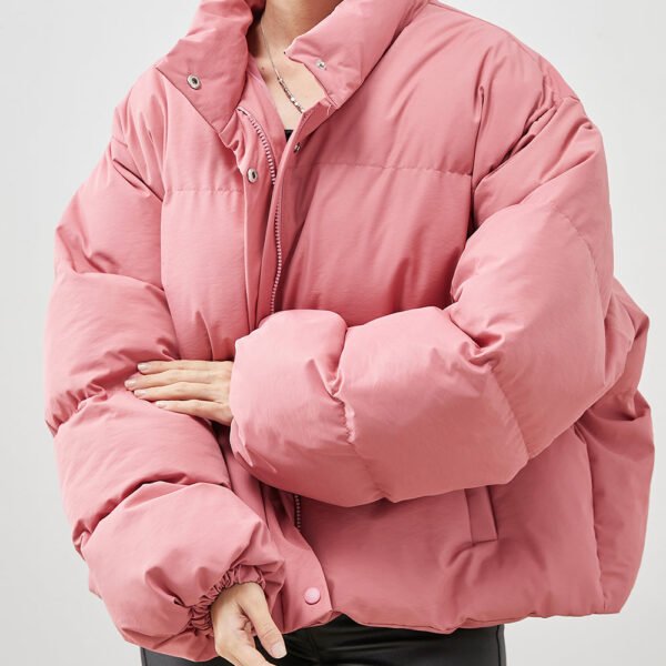 Handmade Pink Oversized Thick Duck Down Down Coats Winter